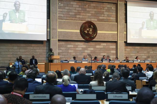 View of the room during the speech of William Ruto, President of Kenya 