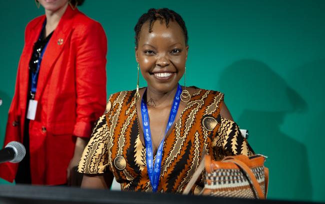Caroline Moko, Ban Ki-moon Centre for Global Citizens, 2022 Youth AgriChampion -CGIAR Side Event-COP28-11Dec2023