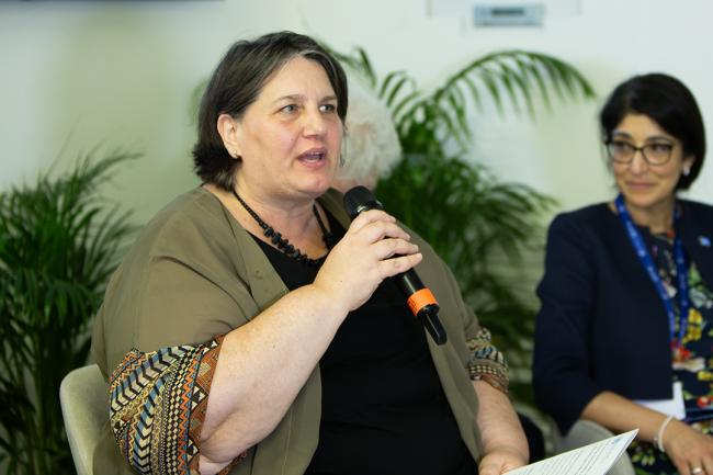 Dena Assaf, UN Resident Coordinator for United Arab Emirates (UAE) - EMG Side Event - COP28 - 2 Dec 2023 - Photo