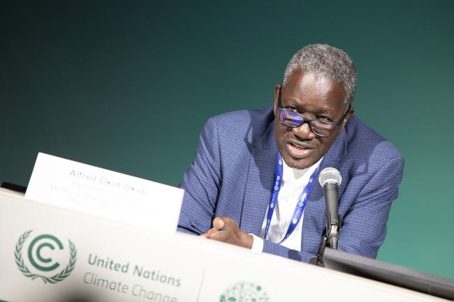 Alfred Okot Okidi, Ministry of Water and Environment, Uganda – GPA - WetLands International- - SideEvent - 8dec2023 - Photo