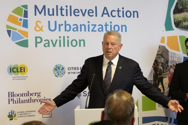 Al Gore, former US Vice President - ICLEI - 1 Dec 2023 - Photo