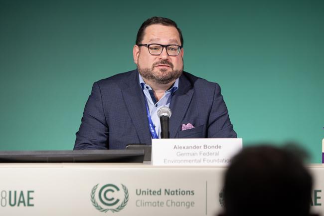 Alexander Bonde, Secretary General, German Federal Environmental Foundation