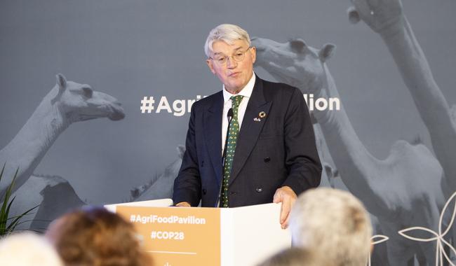 Andrew Mitchell, Minister of State for Development and Africa, Foreign Commonwealth and Development Office, UK - CGIAR Side Event - 9dec2023 - Photo