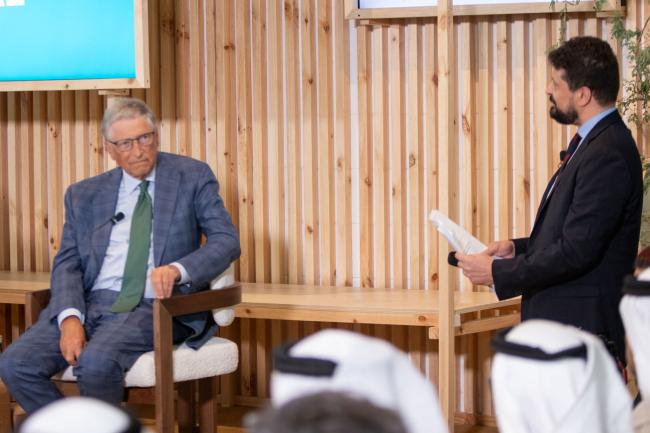 Bill Gates and Kristofer Hamel