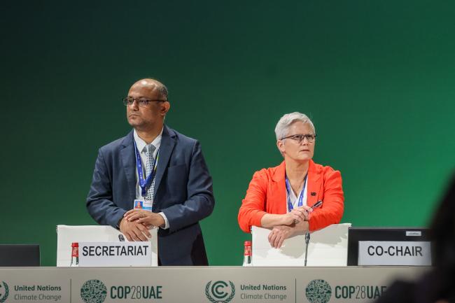 Anil Kumar Rayt, UNFCCC Secretariat, and Kate Hancock, Australia