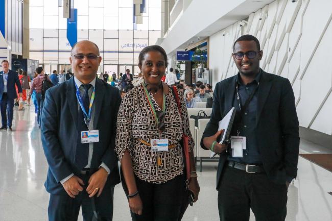 From L-R: Anil Kumar Rayt; Joyce Malnaric; Muluneh Hedeto, UNFCCC Secretariat