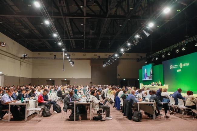 View of the room during informal consultations on the rules, modalities and procedures for the mechanism established by Article 6, paragraph 4, of the Paris Agreement