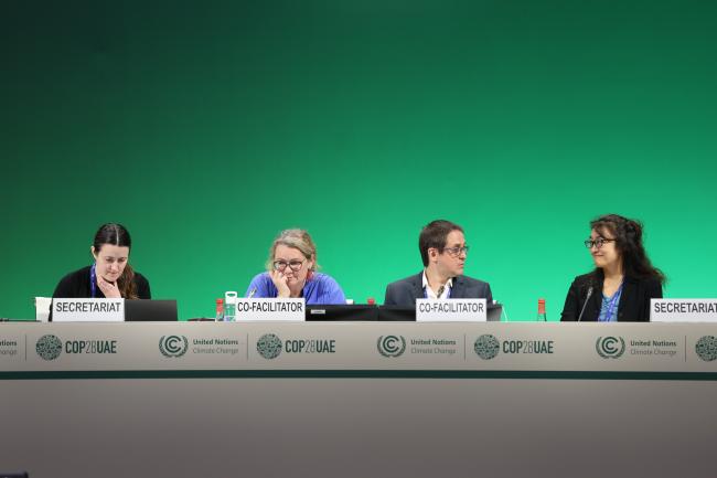 View of the dais during informal consultations on matters relating to the Santiago network