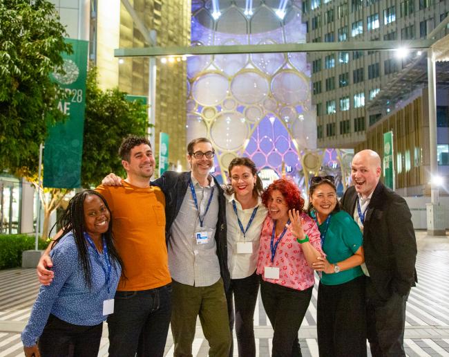 From L-R: Wanja Nyingi, Kenya; Marc Calabretta, Canada; Timothy Neff, US; Laura Bullon-Cassis, Switzerland; Angeles Estrada, Argentina; Elaine Limjoco, the Philippines; and Matthew TenBruggencate, Canada