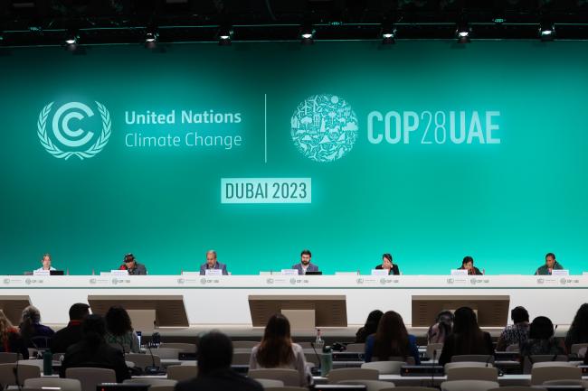 View of the dais