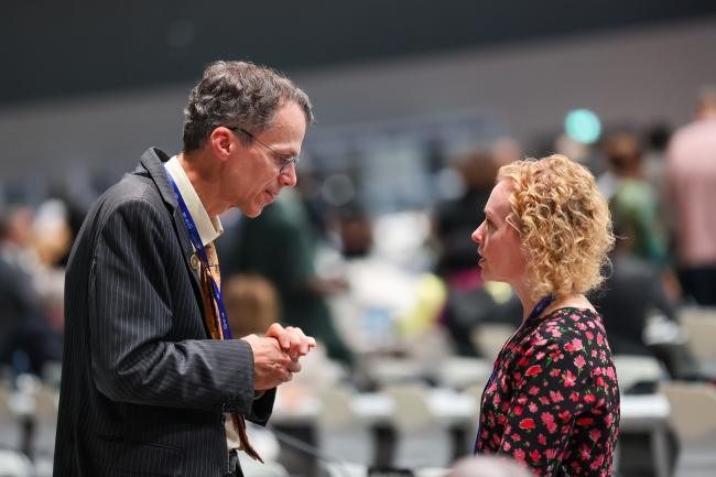 Axel Michaelowa, Morocco, with Jennifer Allan, IISD/ENB