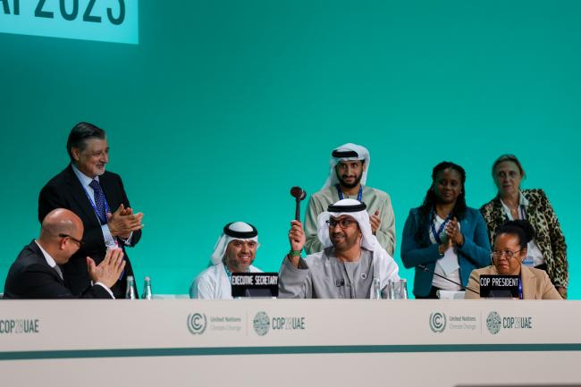 Sultan Al Jaber, COP 28 President and Minister of Industry and Advanced Technology, UAE, closing the meeting