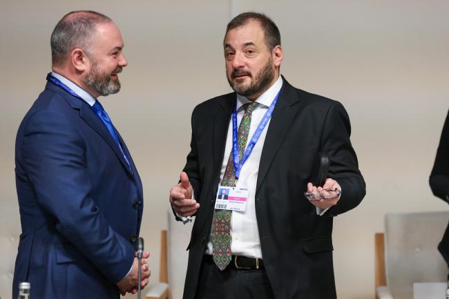 Owen Bonnici, Minister for the National Heritage, the Arts and Local Government, Malta, and Stanko Blagojević, Serbia