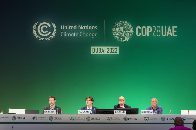 View of the dais during informal consultations