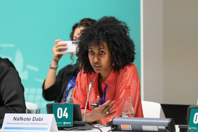 Nafkote Dabi, Climate Change Policy Lead, Oxfam International