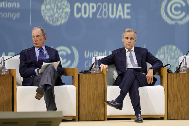Michael Bloomberg, UN Special Envoy on Climate Ambition and Solutions, and Mike Carney, UN Special Envoy for Climate Action and Finance