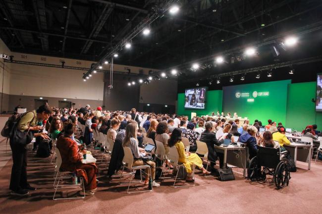 View of the room during an informal consultation on the Global Stocktake