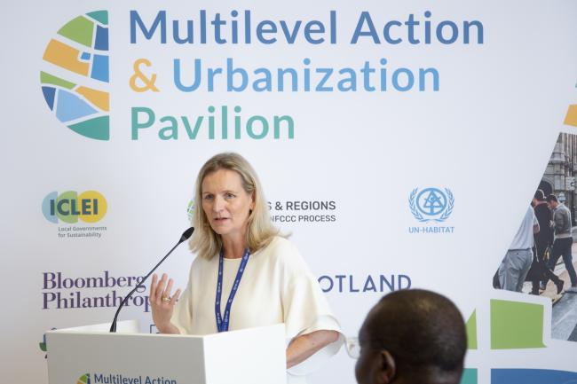 Carmen Vogt, Deutsche Gesellschaft für Internationale Zusammenarbeit (GIZ) -IISD-COP28 6dec2023 - Photo