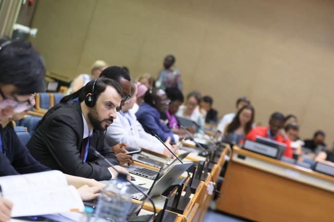 Delegates following the proceedings of CG1 