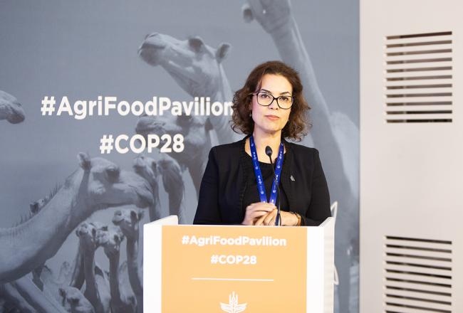Ismahane Elouafi, Executive Managing Director, CGIAR - CGIAR Side Event - 9dec2023 - Photo