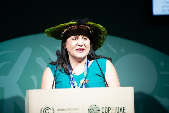 Jozileia Kaingang, Ministry of Indigenous Peoples, Brazil - Natural Justice - Side Event COP28 - 3 Dec 2023 - Photo