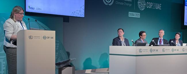 Lesley Coldham Presentation, IGU -IGU-COP28 6dec2023 - Photo