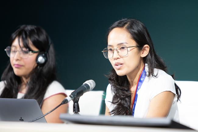 Lia Torres, Director, Center for Environmental Concerns-Philippines - Natural Justice - Side Event COP28 - 3 Dec 2023 - Photo