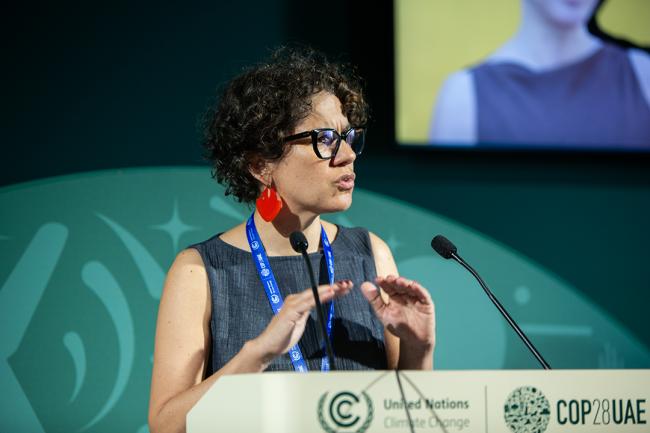 Maisa Rojas Corradi, Minister of Environment, Chile - WECF-Side Event -COP28 5dec2023 - Photo
