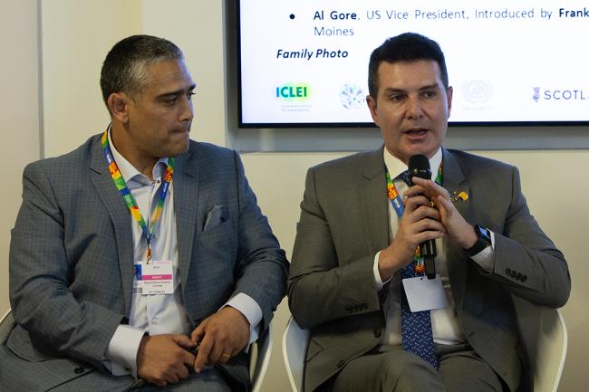 Maximiliano Soares Correa, Brazil, and Jader Filho, Minister of Cities, Brazil - ICLEI - 1 Dec 2023 - Photo