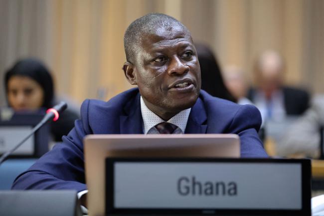 Sam Adu-Kumi, Ghana, reporting back from Contact Group 1 
