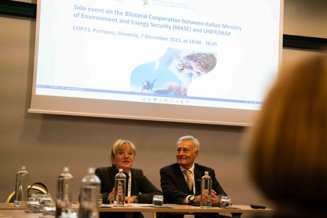 Side event 'Bilateral cooperation between Italian Ministry of Environment and Energy Security and UNEPMAP'