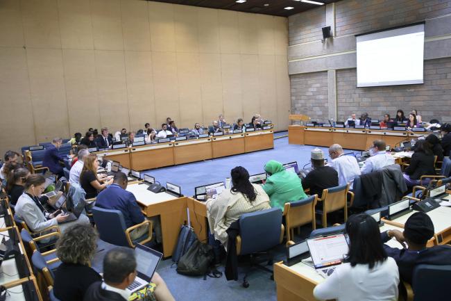 View of the room during Contact Group 1 - OEWG2 SPP - 14Dec23 - Photo