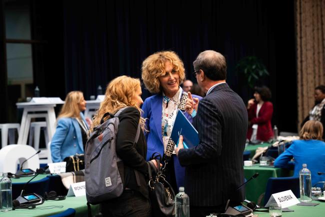 delegates after plenary