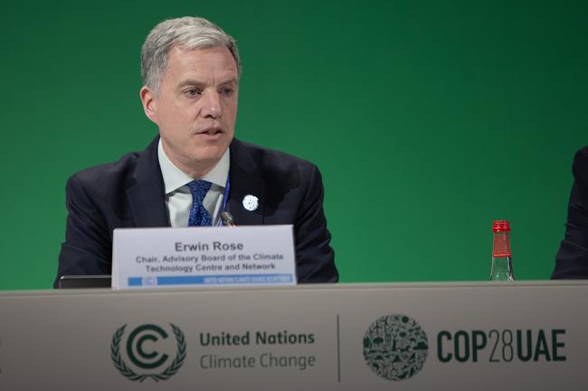 Erwin Rose, Climate Technology Center and Network (CTCN) -UNFCCC - SideEvent - 9dec2023 - Photo
