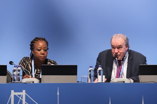 Cheryl Jeffers, Saint Kitts and Nevis, and Frank McGovern, Ireland, Contact Group Co-Chairs