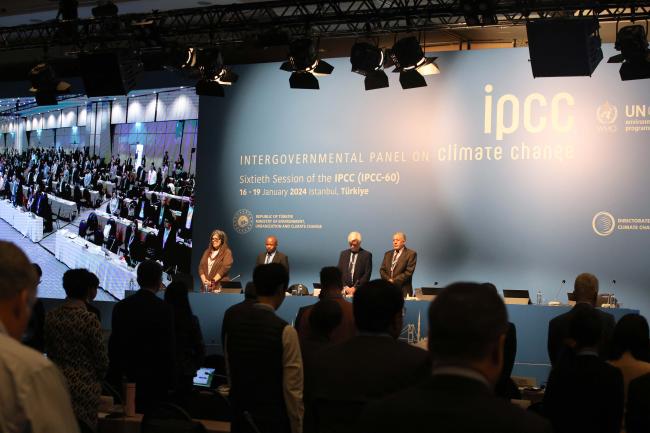 Delegates observed a minute's silence for all the victims of environmental disasters around the world 