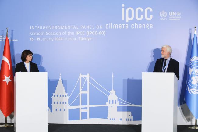 Fatma Varank, Deputy Minister of Environment, Türkiye, and IPCC Chair Jim Skea