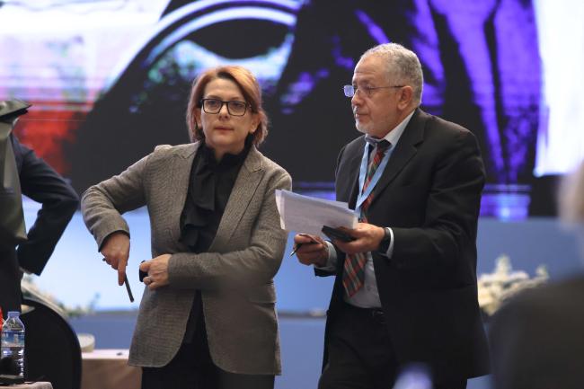 IPCC Deputy Secretary Emira Fida and IPCC Secretary Abdalah Mokssit 