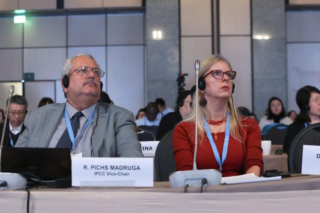 IPCC Vice-Chairs Ramón Pichs-Madruga, Cuba, and Diana Ürge-Vorsatz, Hungary 