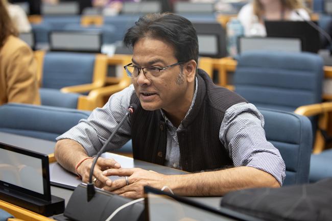 Ajay Kumar Jha, Asia Pacific Regional Facilitator of Major Groups and Stakeholders - GMGSF20 - 25Feb 2024