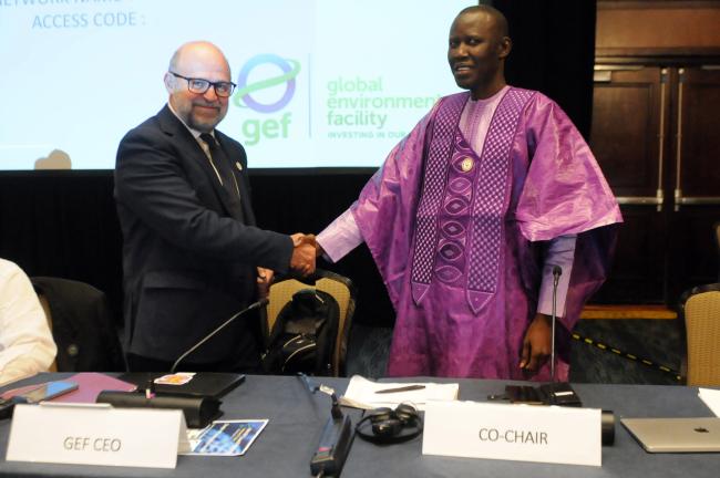 Carlos Manuel Rodríguez, GEF CEO and Council Co-Chair, and Co-Chair Badgie Dawda, The Gambia