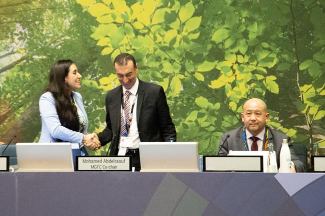 Dalia Márquez, and Mohamed Abdelraouf, MGFC Co-Chairs - GMGSF20 - 25Feb 2024