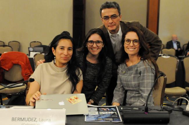 Delegates from Colombia and Argentina