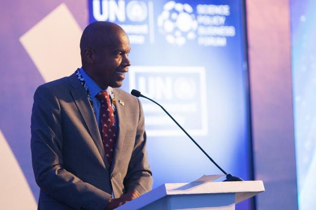 Hon. Dr. Lemogang Kwape Minister of Foreign Affairs Botswana - SPBF -27Feb2024