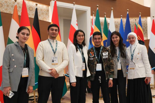 Local Uzbek staff assisting with COP14