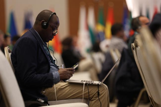 Delegate in plenary