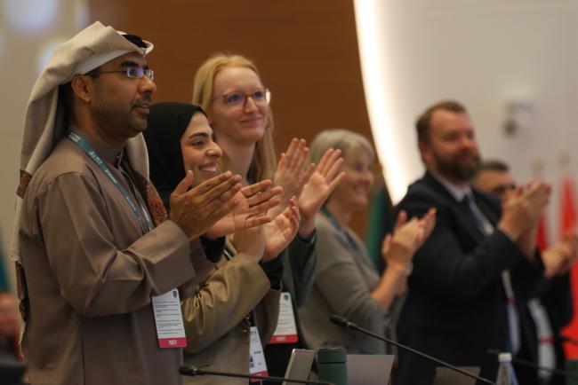 Delegates give Colin Galbraith, CoW Chair, a standing ovation for his efforts over the years