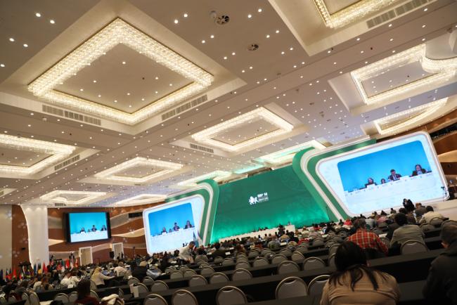 Delegates gather for the closing plenary