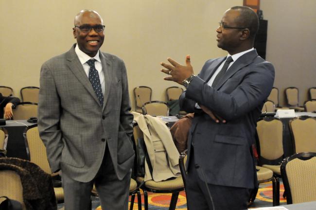 Ibrahima Sow, GEF Secretariat, and Baba Drame, Senegal