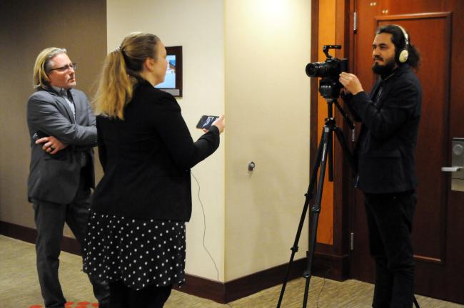 Gabriela Blatter, Council Member, Switzerland, is interviewed by Tasha Goldberg and Felipe Ruiz, ENB